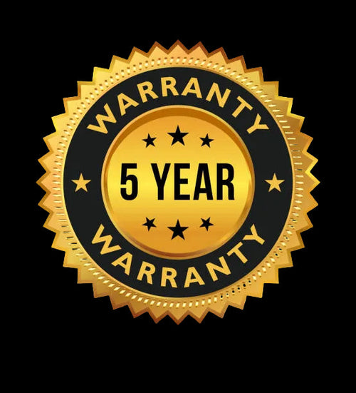 5-year extended warranty badge