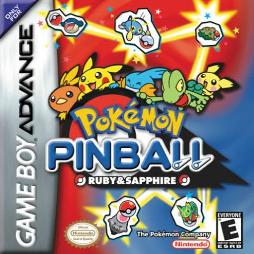 Pokémon Pinball Ruby and Sapphire game cover