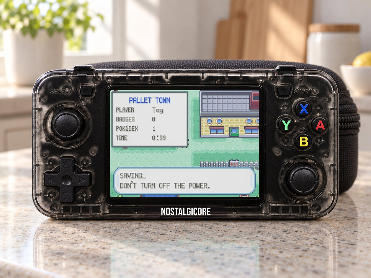 Horizon console showing Pokémon LeafGreen in a morning kitchen