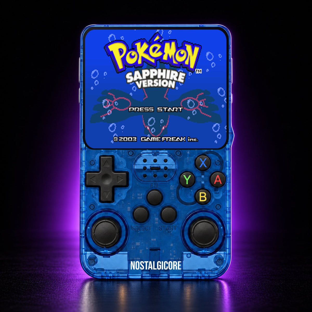 NOSTALGICORE Classic handheld console in Dark Blue