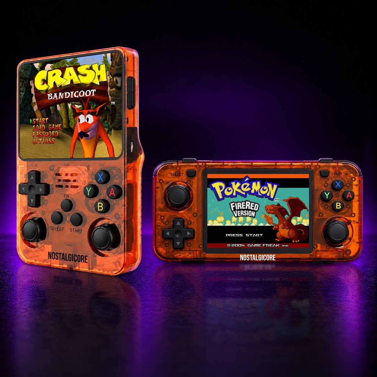 NOSTALGICORE Classic and Landscape consoles in Orange