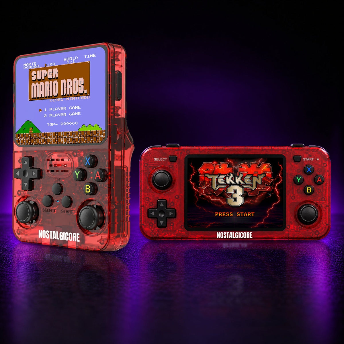 NOSTALGICORE Classic and Landscape consoles in Red