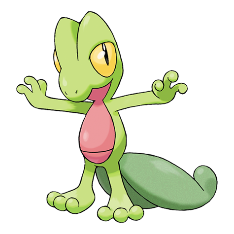 Hoenn region artwork with Treecko