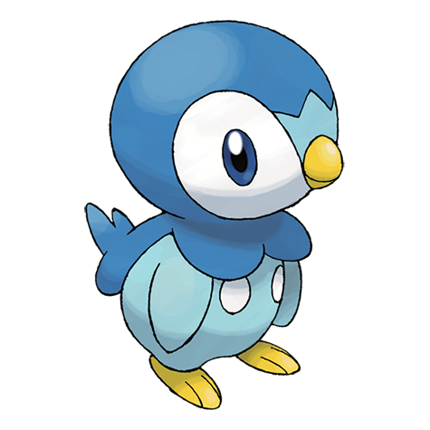 Sinnoh region artwork with Piplup