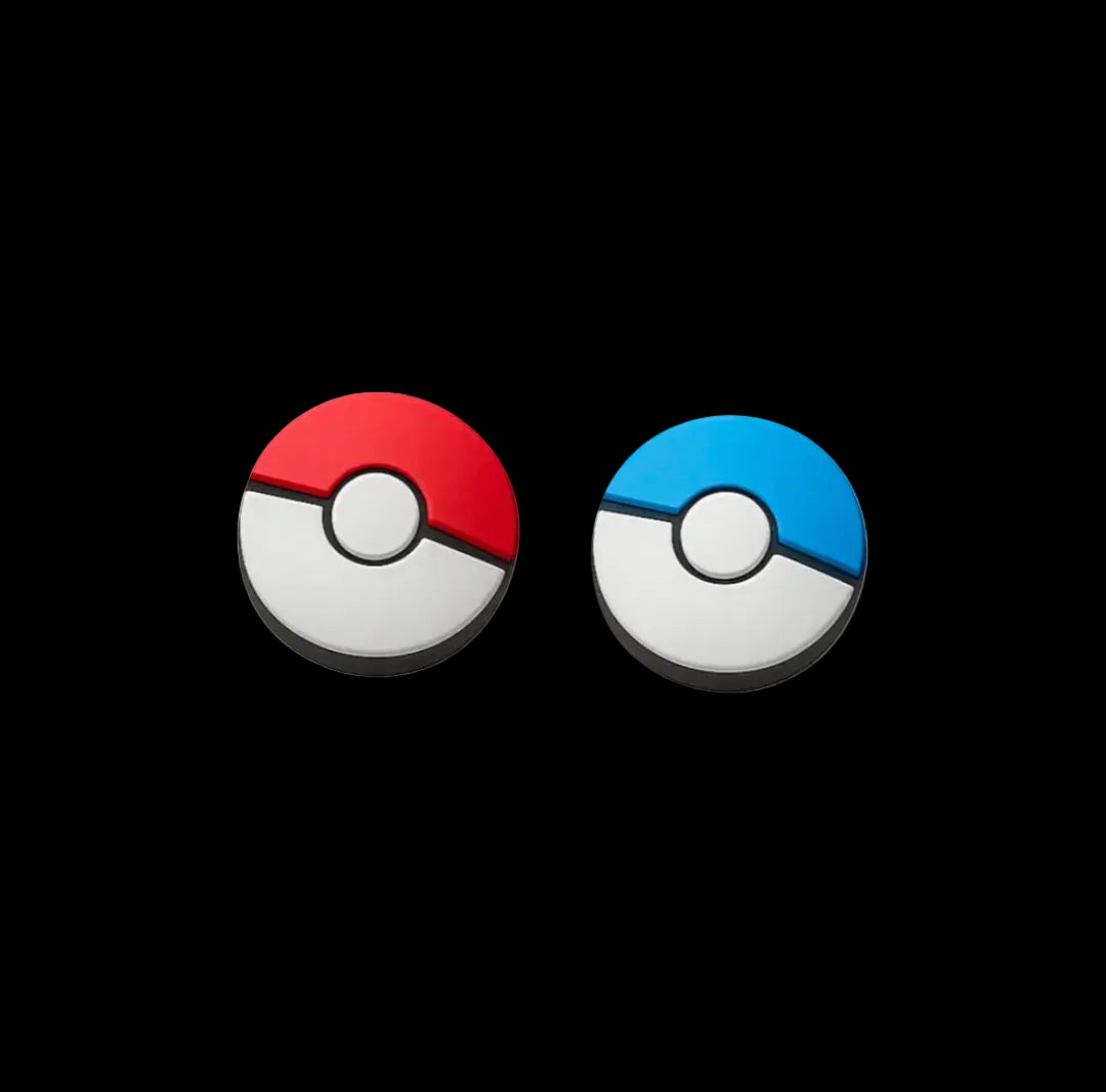 Red and blue thumb stick grips, photo 2